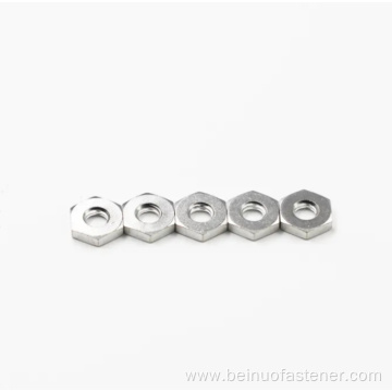 Customized stainless steel M8 M12 hex thin nut